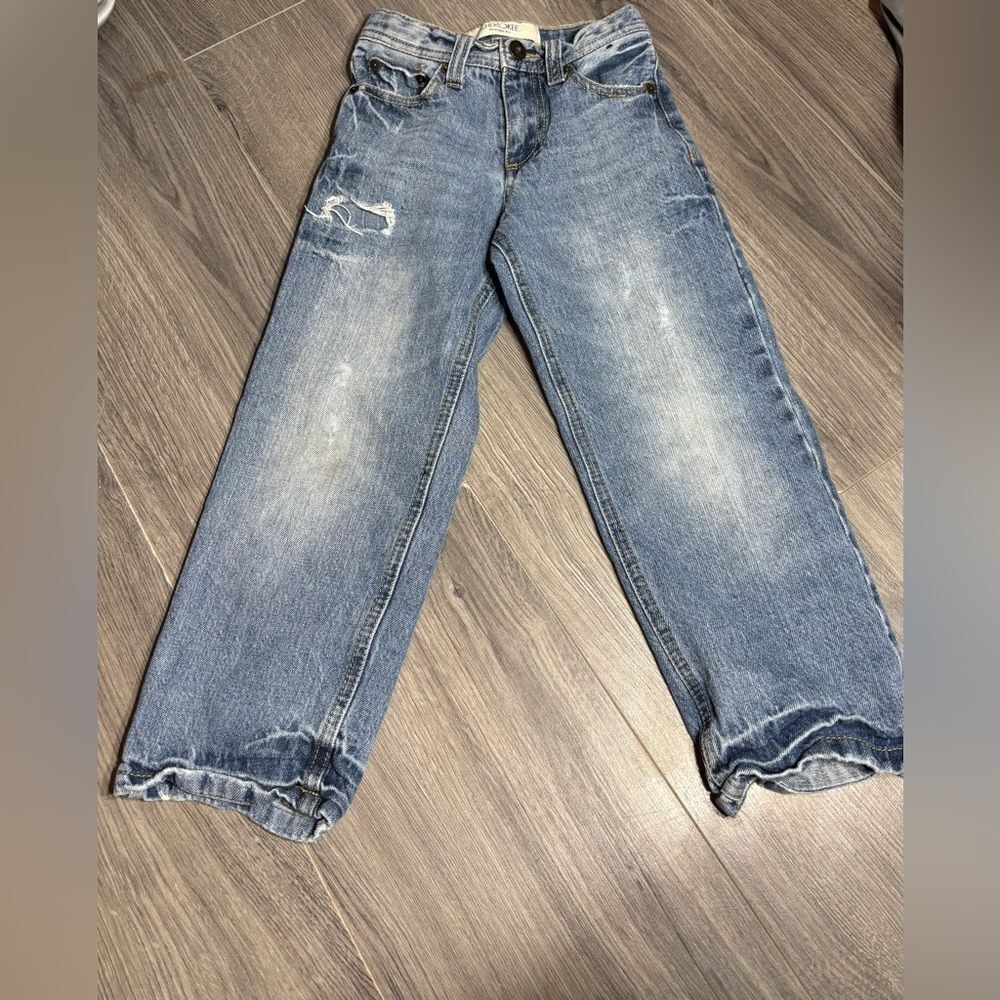 5 Cherokee Straight Fit Jeans Boys Size 5 Adjustable Waistband EPC